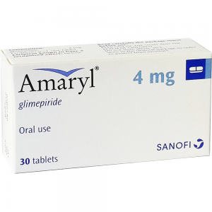 Amaryl 4 mg ( Glimepiride ) 30 tablets